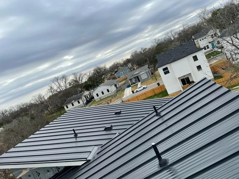 Standing seam metal roof panels with vents for Skylight Repair in Hillview